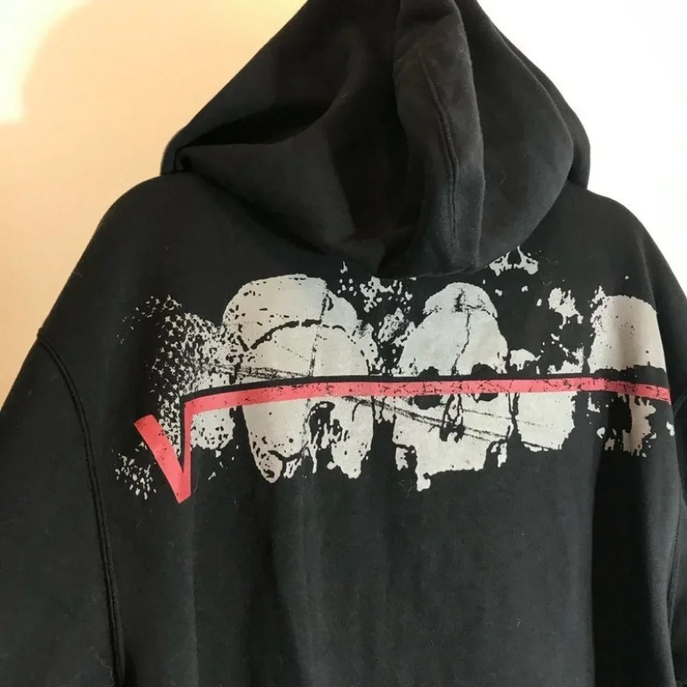 VANS LOGO HOODIE FULL ZIP Black JACKET With Pockets MEN'S SIZE XL NEW NWT - Picture 10 of 16